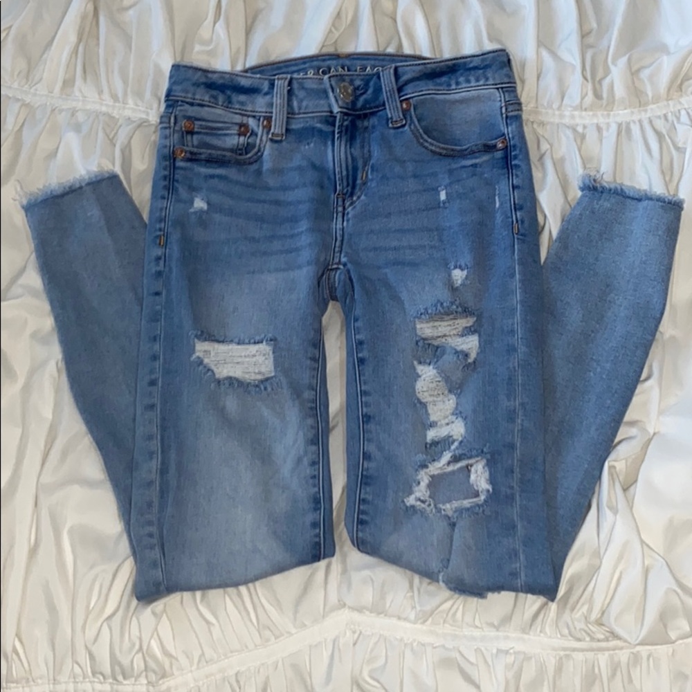Ripped American Eagle Skinny Jeans